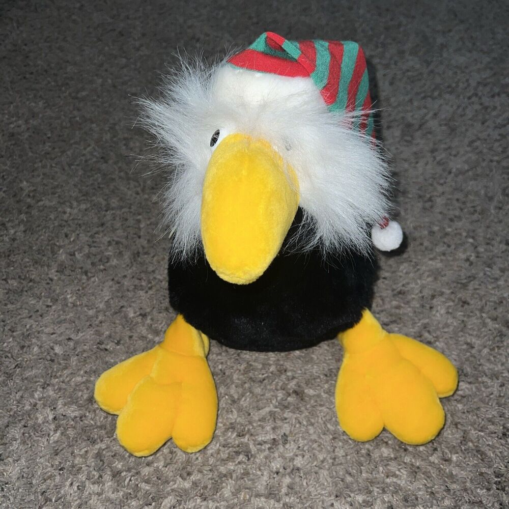 Vtg Ganz Bros X Mas Plush 1989 American‎ Bald Eagle Heritage Collection w tags